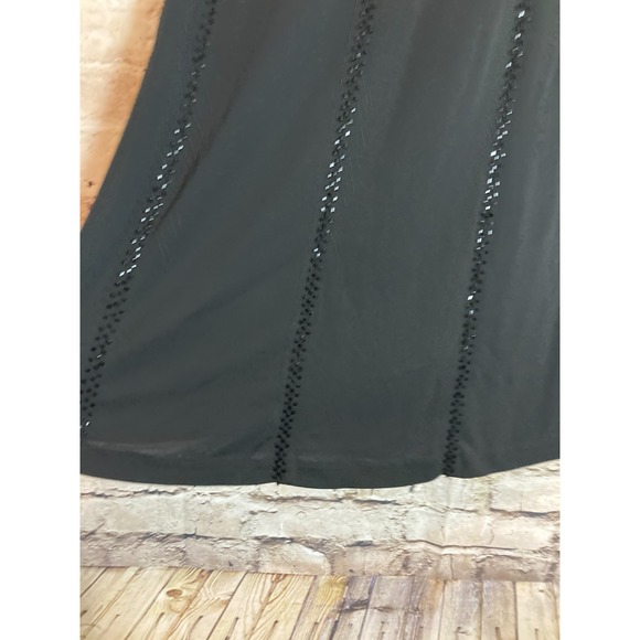 Vintage Votre Nom Dress Womens Medium Black Beaded LBD Flapper Party - Picture 8 of 10